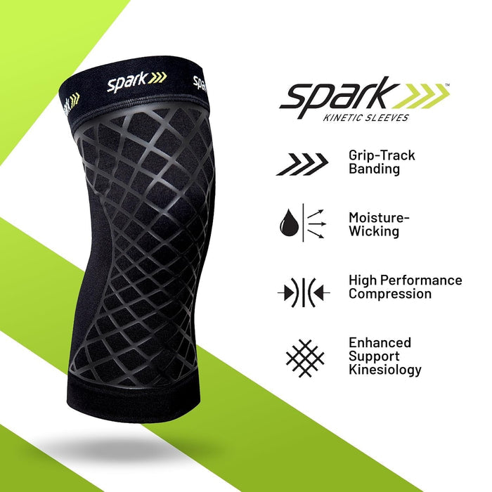 Spark Kinetic Knee Compression Sleeve, One Sleeve - 40411-Single - LL Medico
