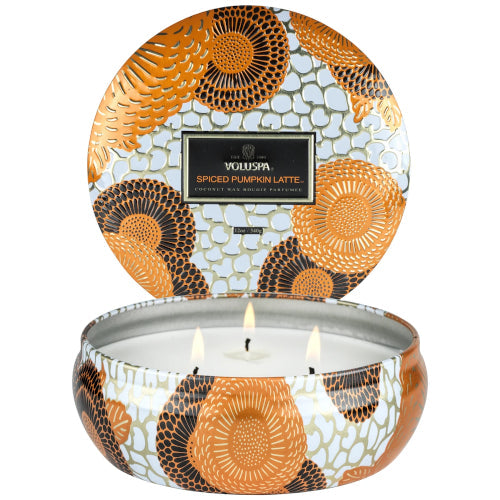 Spiced Pumpkin Latte 3 Wick Candle