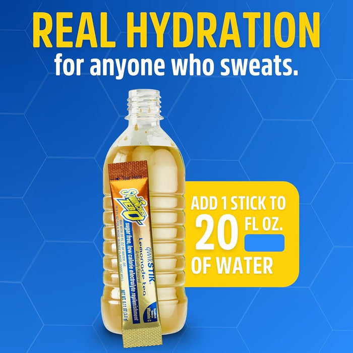 Sqwincher Qwik Stik Zero Oral Electrolyte Solution, Lemonade, 0.11 oz - 159060103-Pack - LL Medico