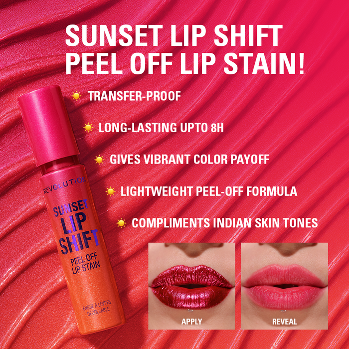 Sunset Lip Shift Peel Off Lip Stain - Flushed Pink
