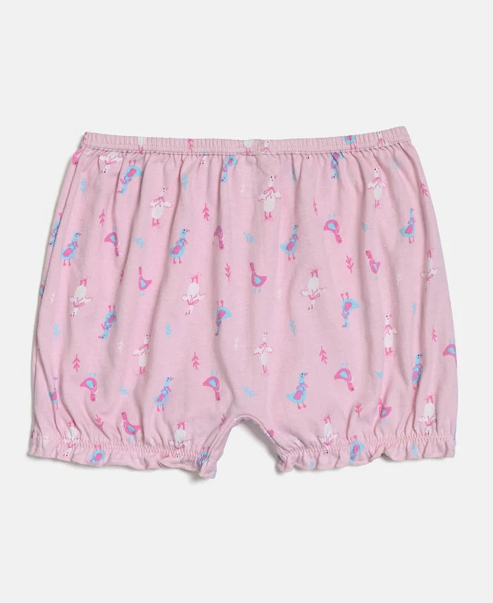 Super Combed Cotton Printed Bloomers with Ultrasoft Waistband - Aqua Sky & Fairy Tail (Pack of 2)