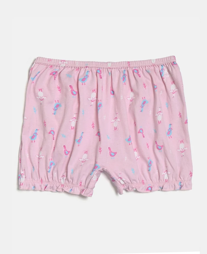 Super Combed Cotton Printed Bloomers with Ultrasoft Waistband - Aqua Sky & Fairy Tail (Pack of 2)