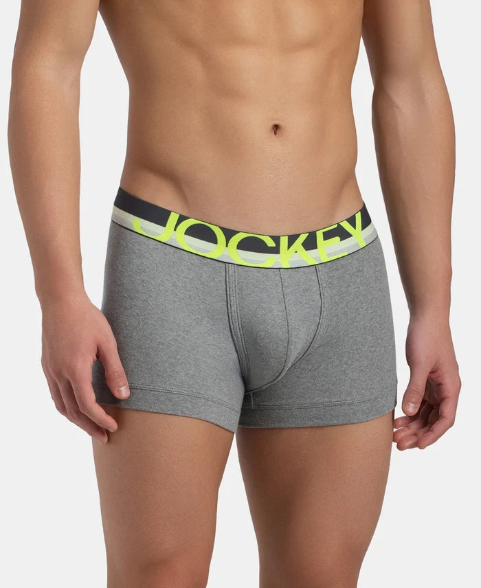 Super Combed Cotton Rib Solid Trunk with Ultrasoft Waistband - Grey