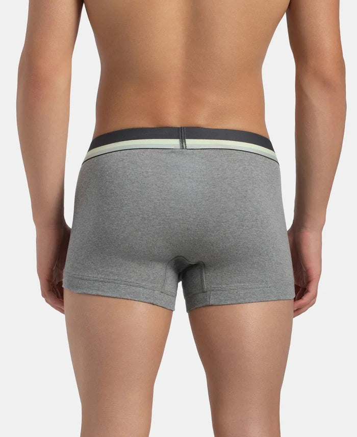 Super Combed Cotton Rib Solid Trunk with Ultrasoft Waistband - Grey