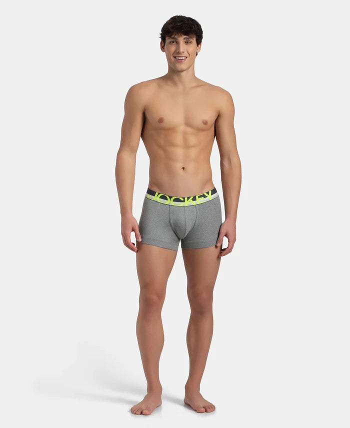 Super Combed Cotton Rib Solid Trunk with Ultrasoft Waistband - Grey