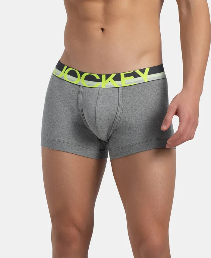 Super Combed Cotton Rib Solid Trunk with Ultrasoft Waistband - Grey