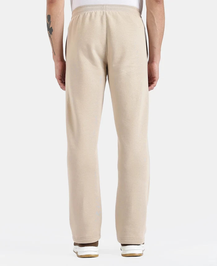 Super Combed Cotton Rich Straight Fit Fleece Trackpants with StayWarm Technology - Pure Cashmere