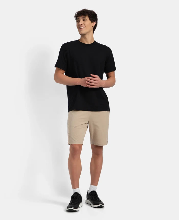 Super Combed Cotton Rich Straight Fit Shorts with Side Pockets - Pure Cashmere
