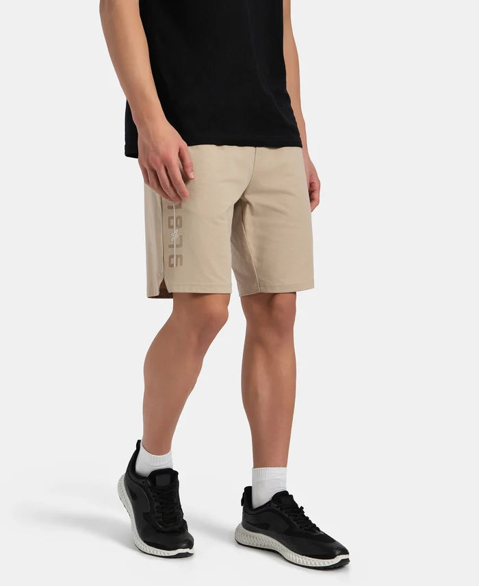 Super Combed Cotton Rich Straight Fit Shorts with Side Pockets - Pure Cashmere
