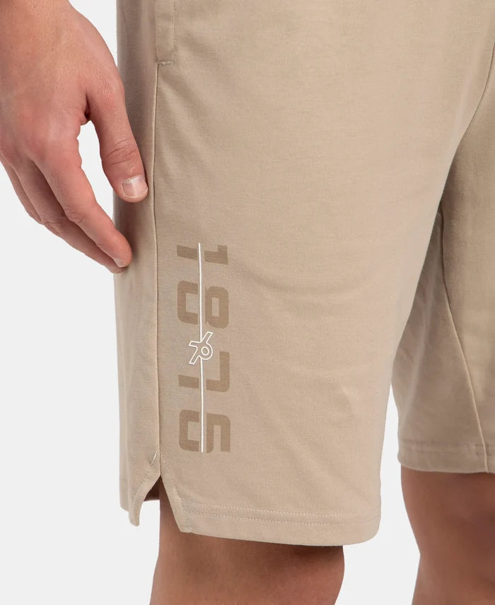 Super Combed Cotton Rich Straight Fit Shorts with Side Pockets - Pure Cashmere