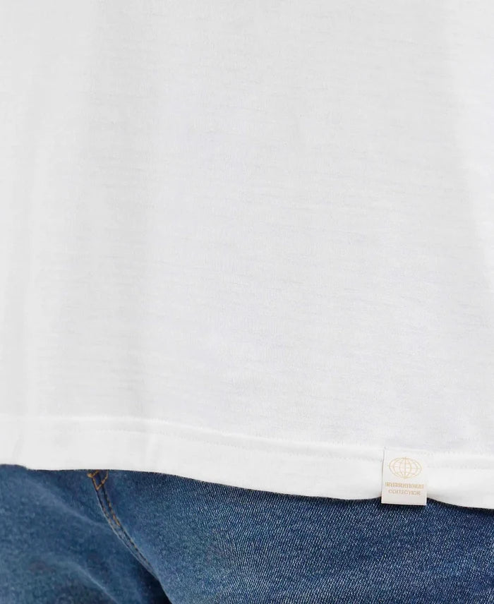 Super Combed Supima Cotton Solid Round Neck Full Sleeve T-Shirt - White-7