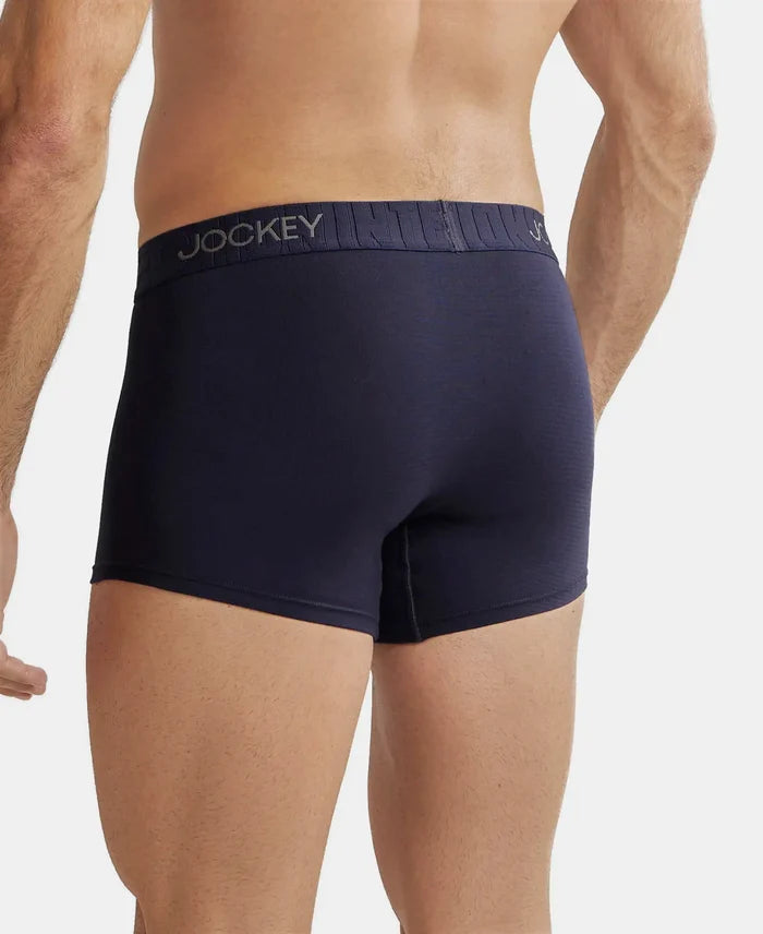 Tencel Micro Modal Cotton Elastane Solid Brief with Natural StayFresh Properties - White-3
