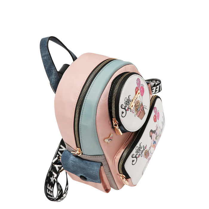 SWEET GIRL SMALL MULTI POCKET BACKPACK