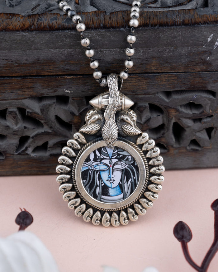 Tattva Mahadev Handpainted Necklace