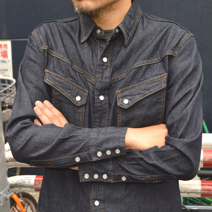 TCB jeans "Ranchman Shirt Denim" Denim Western Shirt