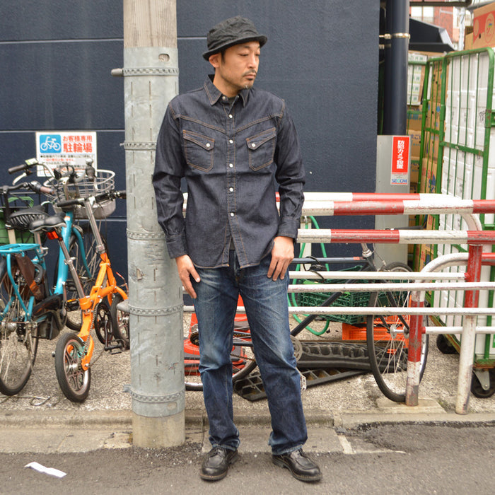 TCB jeans "Ranchman Shirt Denim" Denim Western Shirt