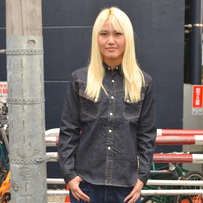 TCB jeans "Ranchman Shirt Denim" Denim Western Shirt