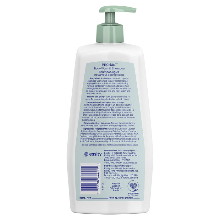 TENA ProSkin Body Wash & Shampoo Fragrance Free - 64343-Single - LL Medico