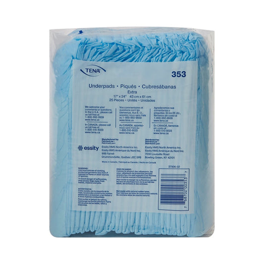 TENA Underpad Extra, Light Absorbency - 353-Pack - LL Medico