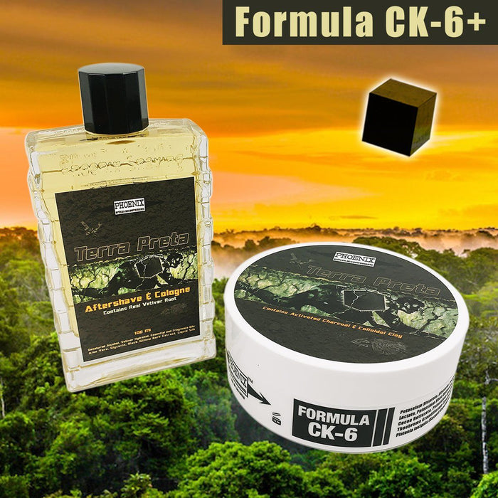 Terra Preta Artisan Shaving Soap & Aftershave/Cologne Bundle | Special Ultra Premium CK-6+ Formula | The Scent of Fresh, Dark, Earthy Soil | 4 oz - Phoenix Artisan Accoutrements