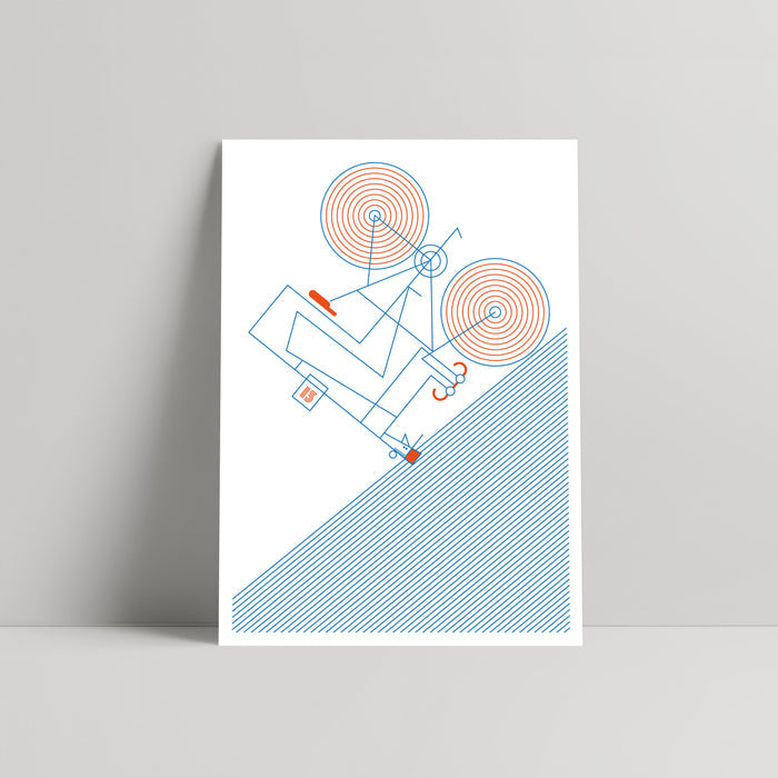The Crash - Art print - Mick Marston - Rouleur