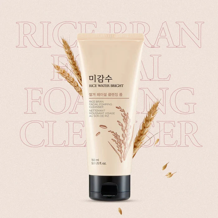 The Face Shop Rice Water Bright Facial Foaming Cleanser 300ml