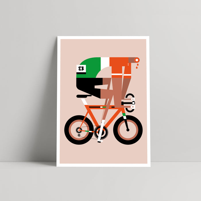 The Headless Cyclist - Art print - Mick Marston - Rouleur