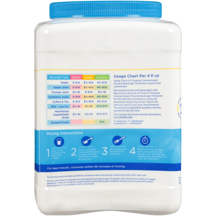 Thick-It Original Food & Beverage Thickener, Unflavored, 10 oz - J586-H5800-Single - LL Medico