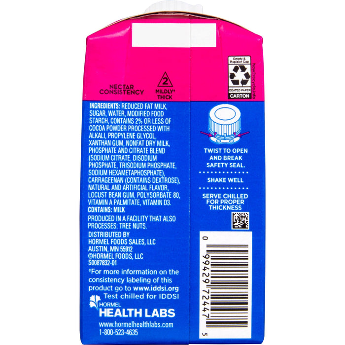 Thick-It Thick & Easy Thickened Dairy Beverage, Chocolate, Nectar Consistency, 8 oz - 72447-Case - LL Medico