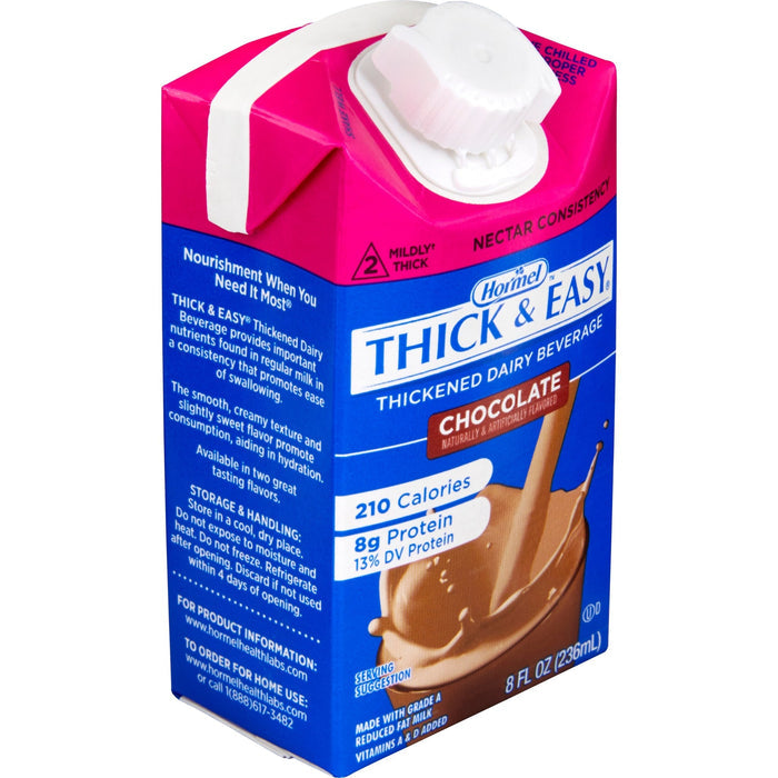Thick-It Thick & Easy Thickened Dairy Beverage, Chocolate, Nectar Consistency, 8 oz - 72447-Case - LL Medico