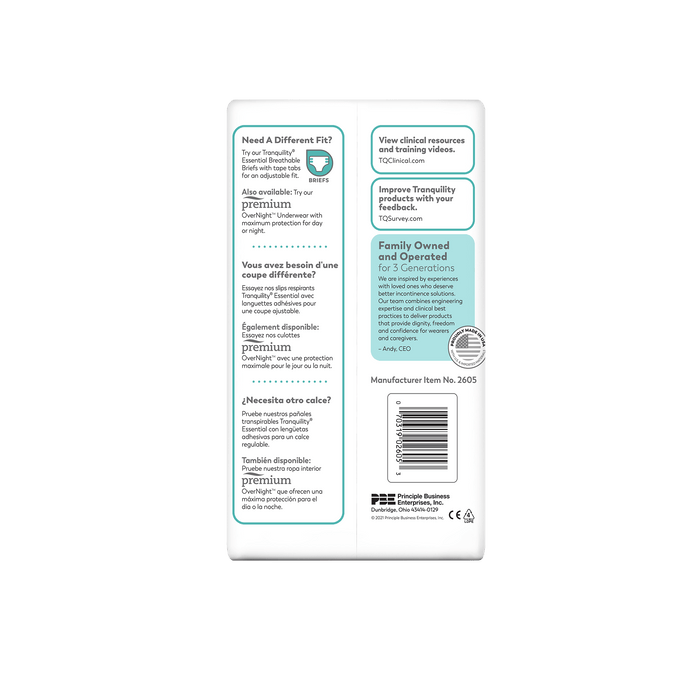 Tranquility Essential Pull On Underwear, Heavy - 2602-Pack - LL Medico