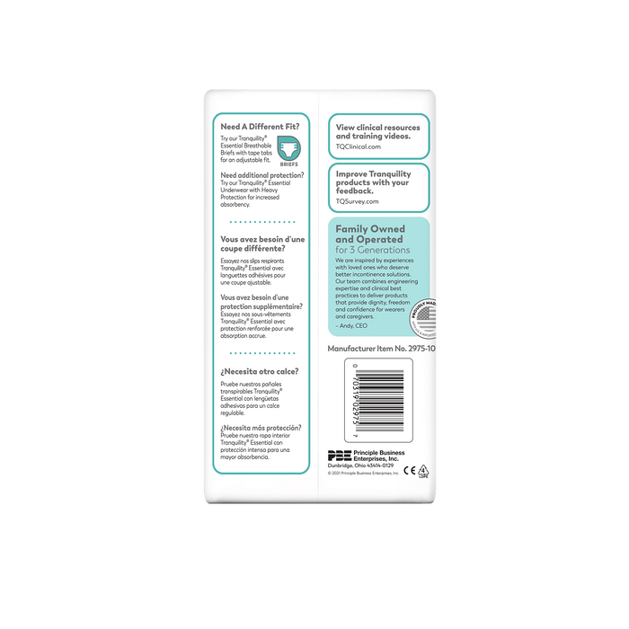 Tranquility Essential Pull On Underwear, Moderate - 2974-Pack - LL Medico