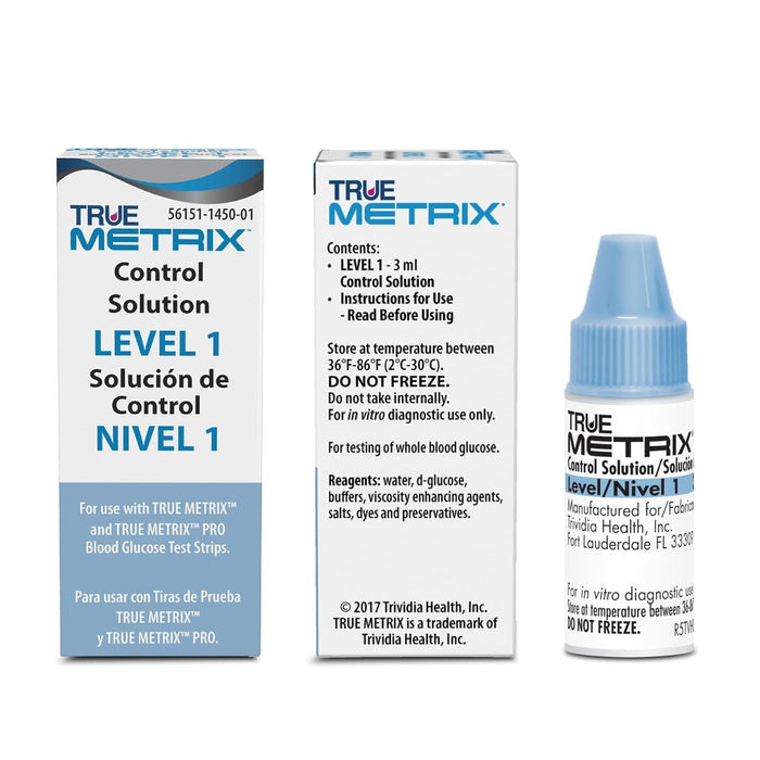 Trividia Health True Metrix Level 1 Control Solution, 3 mL - R5H01-1-Single - LL Medico