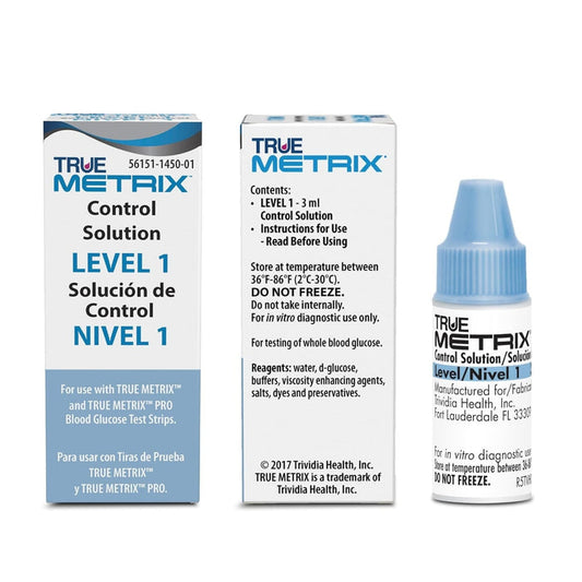 Trividia Health True Metrix Level 1 Control Solution, 3 mL - R5H01-1-Single - LL Medico