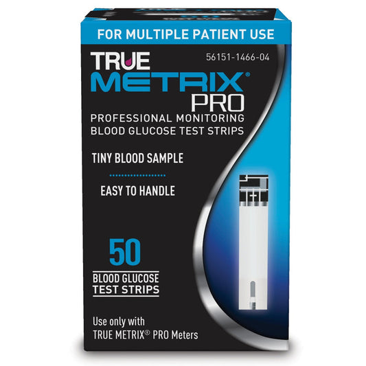 Trividia Health True Metrix Pro Blood Glucose Test Strips, 50 Count - R3H01P-450-Box - LL Medico