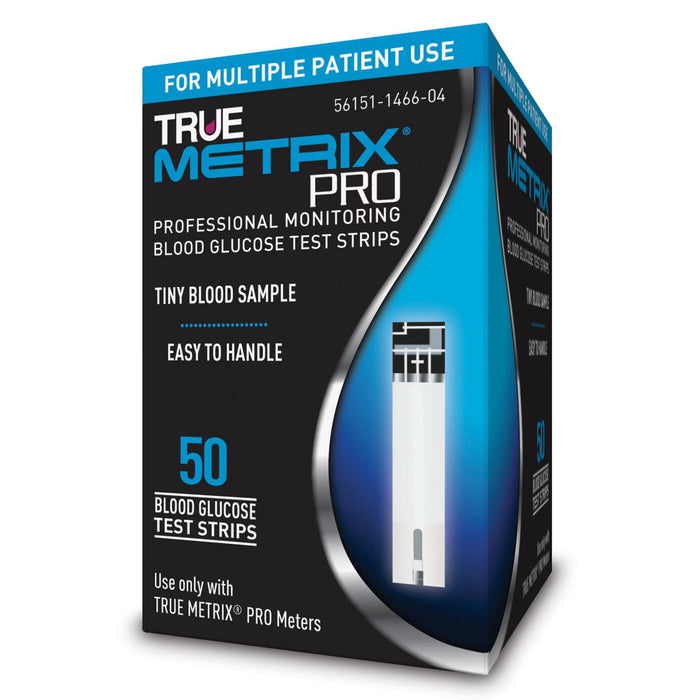 Trividia Health True Metrix Pro Blood Glucose Test Strips, 50 Count - R3H01P-450-Box - LL Medico