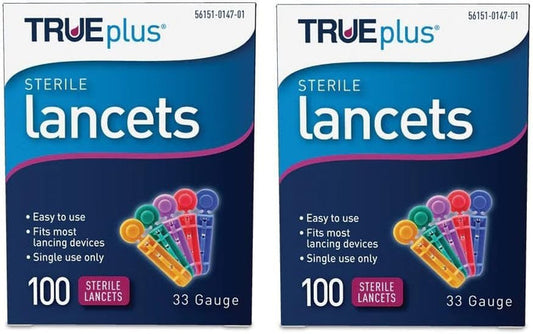 Trividia Health TRUEplus Sterile Lancets, 33 Gauge - 56151014701-Box - LL Medico