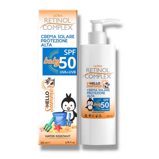 ULTRA RETINOL COMPLEX HELLO SUMMER CREMA SOLARE PROTEZIONE BABY SPF50 UVA+UVB