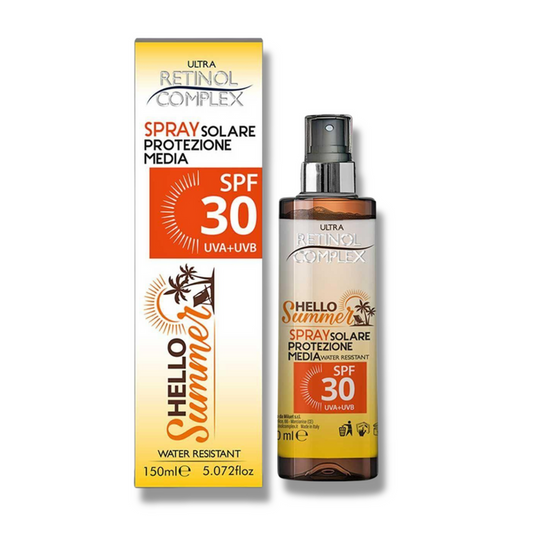 ULTRA RETINOL COMPLEX HELLO SUMMER SPRAY SOLARE PROTEZIONE SPF30 UVA+UVB