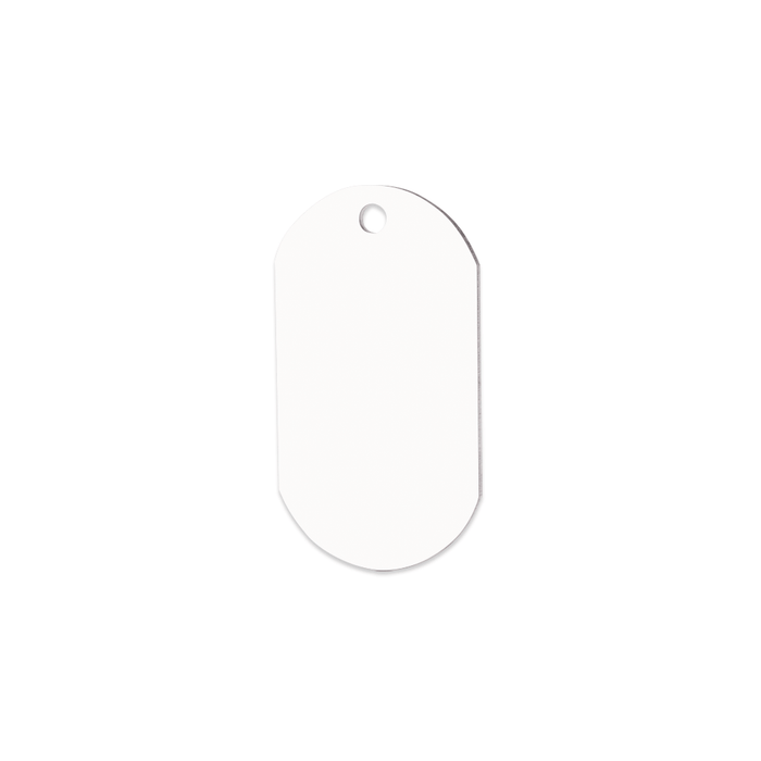 Unisub 1.15" x 2" Double Sided Sublimation Aluminum ID Tag - HeatPressNation