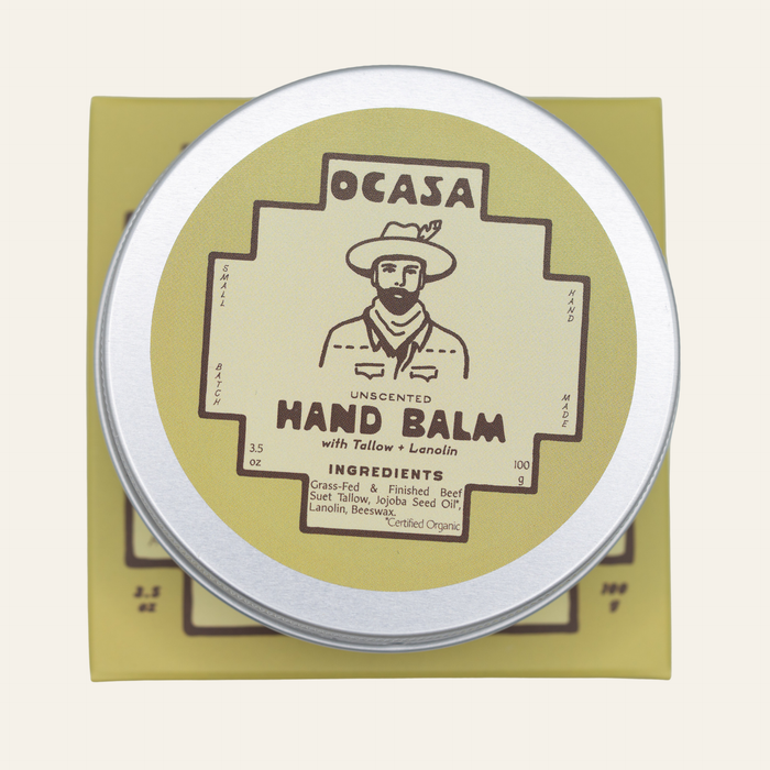 unscented tallow + lanolin hand balm