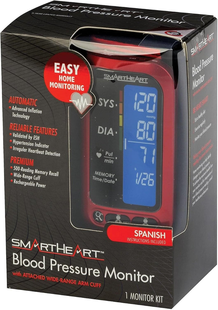 Veridian SmartHeart Automatic Digital Blood Pressure Monitor, Desk Model, Adult Cuff, 22-42 cm - 01-509-Single - LL Medico