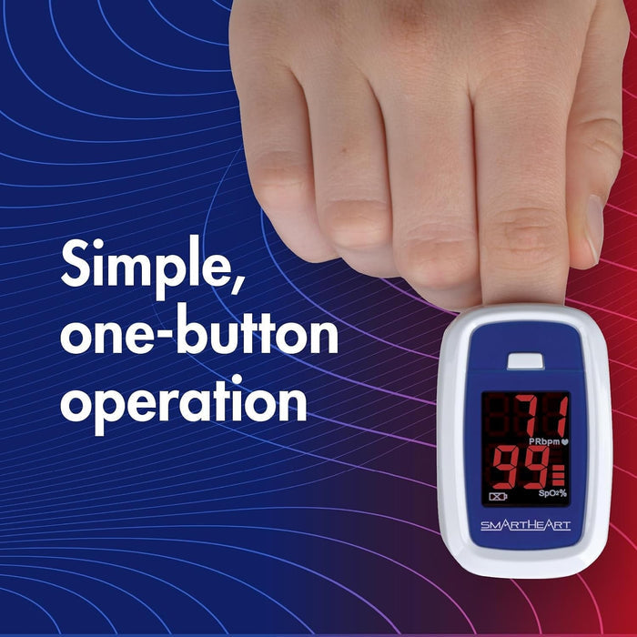 Veridian SmartHeart Fingertip Pulse Oximeter, Adult - 11-50K-Single - LL Medico