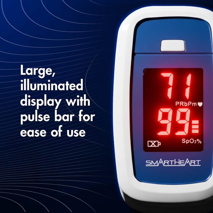 Veridian SmartHeart Fingertip Pulse Oximeter, Adult - 11-50K-Single - LL Medico