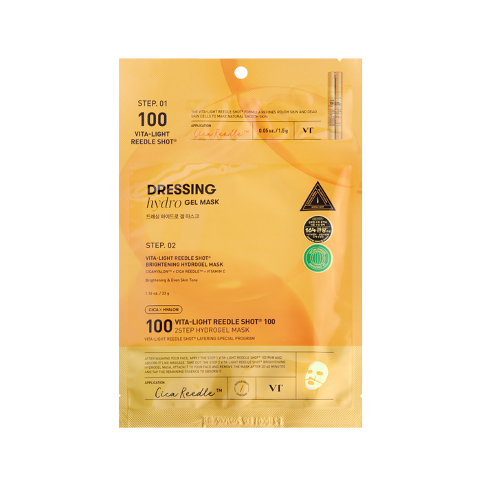 [VT Cosmetics] Vita-Light Reedle Shot 100 2Step Hydrogel Mask