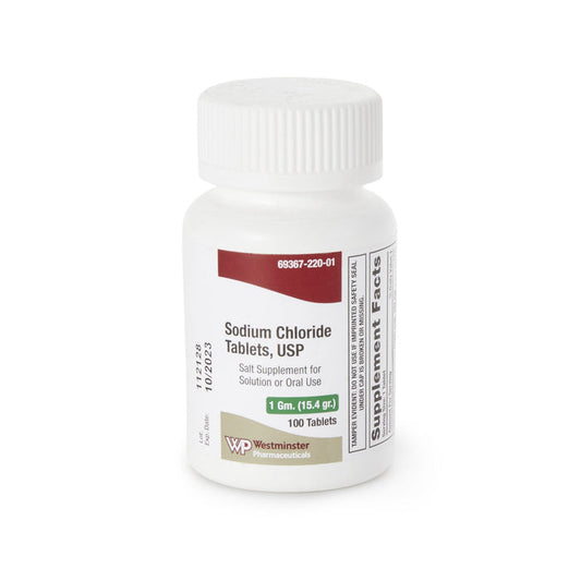 Westminster Sodium Chloride Dietary Supplement, 1 gm - 69367022001 - LL Medico