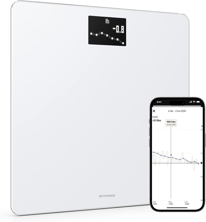 Withings Body Digital Wi-Fi Smart Scale with BMI, White - WBS06-WHITE-ALL-INTER-Single - LL Medico