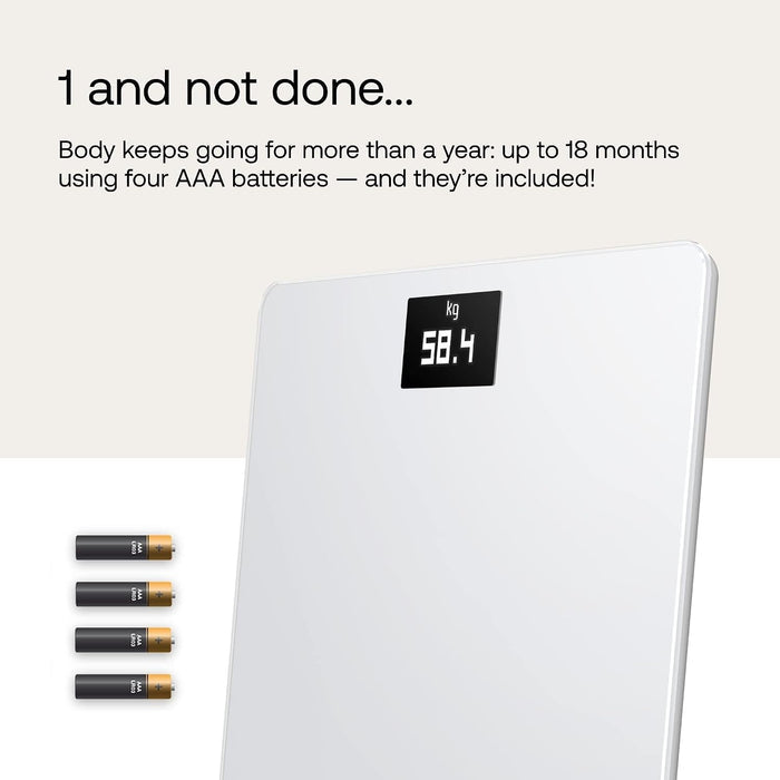 Withings Body Digital Wi-Fi Smart Scale with BMI, White - WBS06-WHITE-ALL-INTER-Single - LL Medico